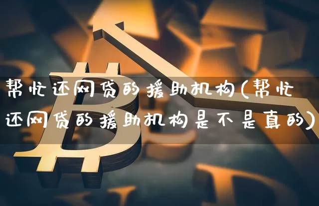 帮忙还网贷的援助机构(帮忙还网贷的援助机构是不是真的)_https://www.czytfl.com_期货价格_第1张