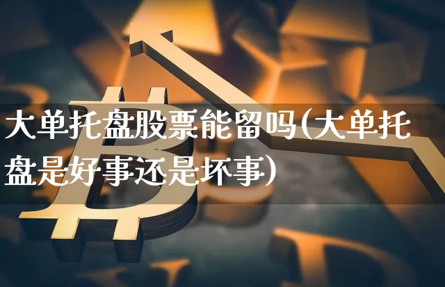 大单托盘股票能留吗(大单托盘是好事还是坏事)_https://www.czytfl.com_期货_第1张