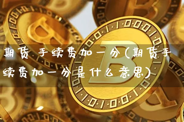 期货 手续费加一分(期货手续费加一分是什么意思)_https://www.czytfl.com_期货行情_第1张