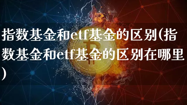 指数基金和etf基金的区别(指数基金和etf基金的区别在哪里)_https://www.czytfl.com_期货_第1张