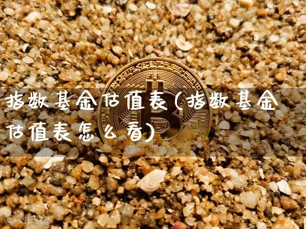 指数基金估值表(指数基金估值表怎么看)_https://www.czytfl.com_期货走势_第1张