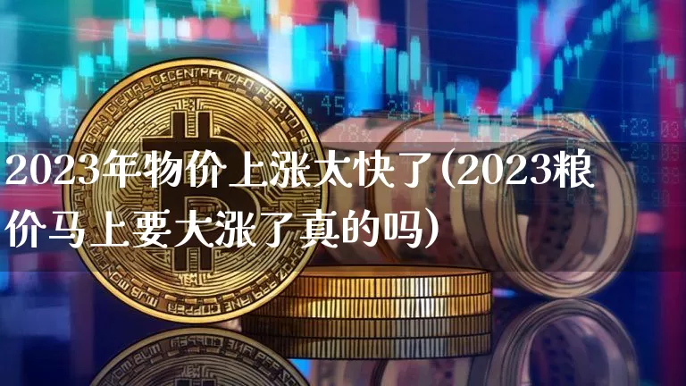 2023年物价上涨太快了(2023粮价马上要大涨了真的吗)_https://www.czytfl.com_期货价格_第1张
