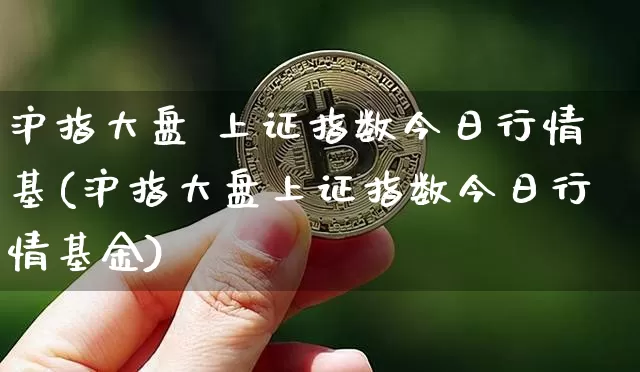 沪指大盘 上证指数今日行情基(沪指大盘上证指数今日行情基金)_https://www.czytfl.com_期货行情_第1张
