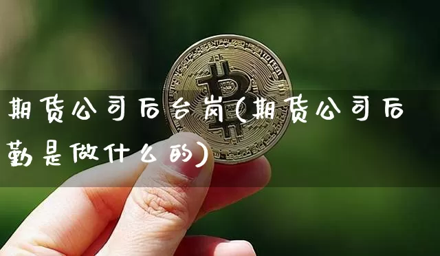 期货公司后台岗(期货公司后勤是做什么的)_https://www.czytfl.com_期货价格_第1张