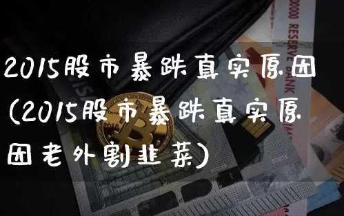 2015股市暴跌真实原因(2015股市暴跌真实原因老外割韭菜)_https://www.czytfl.com_期货走势_第1张