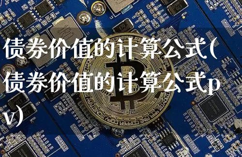 债券价值的计算公式(债券价值的计算公式pv)_https://www.czytfl.com_期货行情_第1张
