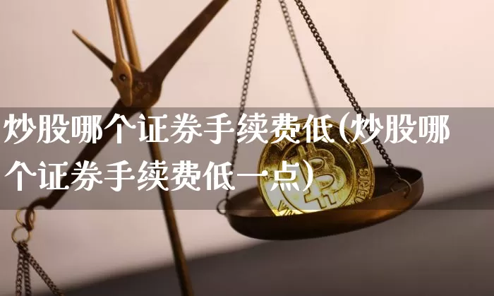 炒股哪个证券手续费低(炒股哪个证券手续费低一点)_https://www.czytfl.com_期货价格_第1张