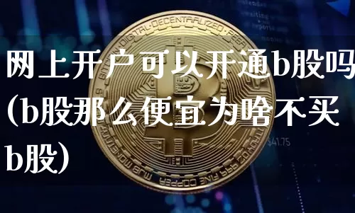 网上开户可以开通b股吗(b股那么便宜为啥不买b股)_https://www.czytfl.com_期货行情_第1张