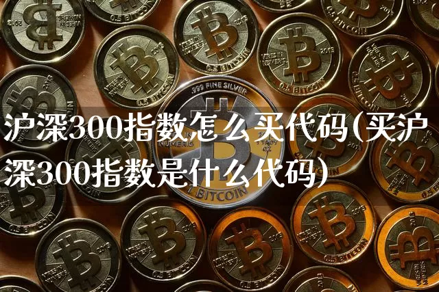 沪深300指数怎么买代码(买沪深300指数是什么代码)_https://www.czytfl.com_期货行情_第1张
