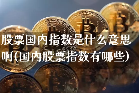 股票国内指数是什么意思啊(国内股票指数有哪些)_https://www.czytfl.com_期货价格_第1张
