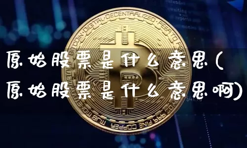 原始股票是什么意思(原始股票是什么意思啊)_https://www.czytfl.com_期货价格_第1张