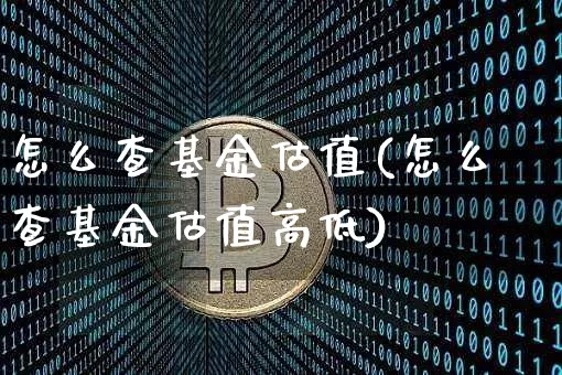 怎么查基金估值(怎么查基金估值高低)_https://www.czytfl.com_期货_第1张