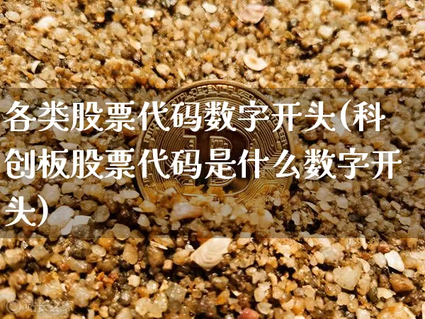 各类股票代码数字开头(科创板股票代码是什么数字开头)_https://www.czytfl.com_期货行情_第1张