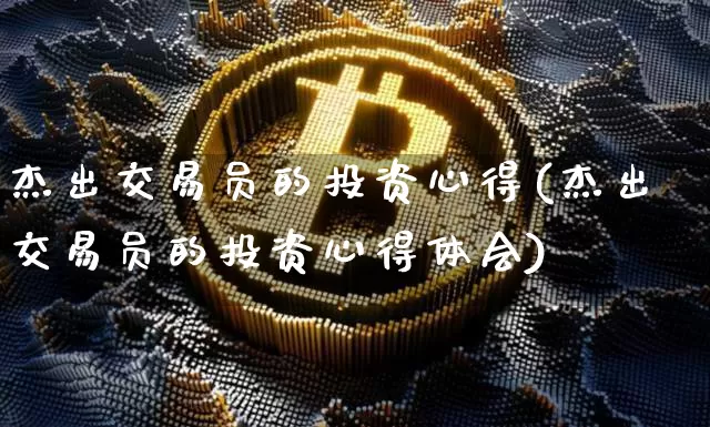 杰出交易员的投资心得(杰出交易员的投资心得体会)_https://www.czytfl.com_期货走势_第1张
