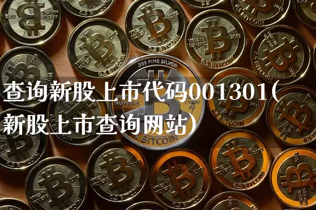 查询新股上市代码001301(新股上市查询网站)_https://www.czytfl.com_期货走势_第1张