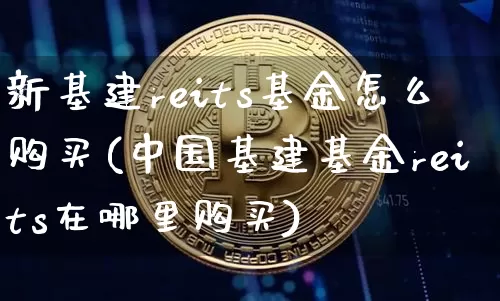新基建reits基金怎么购买(中国基建基金reits在哪里购买)_https://www.czytfl.com_期货走势_第1张