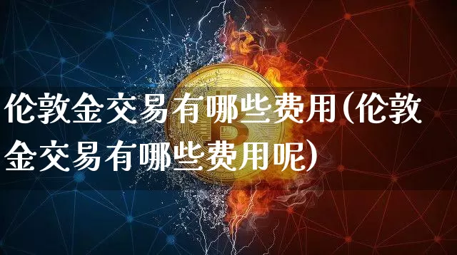 伦敦金交易有哪些费用(伦敦金交易有哪些费用呢)_https://www.czytfl.com_期货行情_第1张