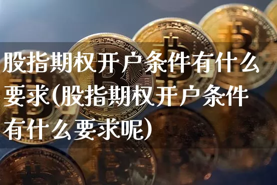 股指期权开户条件有什么要求(股指期权开户条件有什么要求呢)_https://www.czytfl.com_期货_第1张