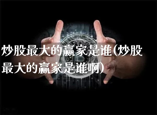 炒股最大的赢家是谁(炒股最大的赢家是谁啊)_https://www.czytfl.com_期货走势_第1张