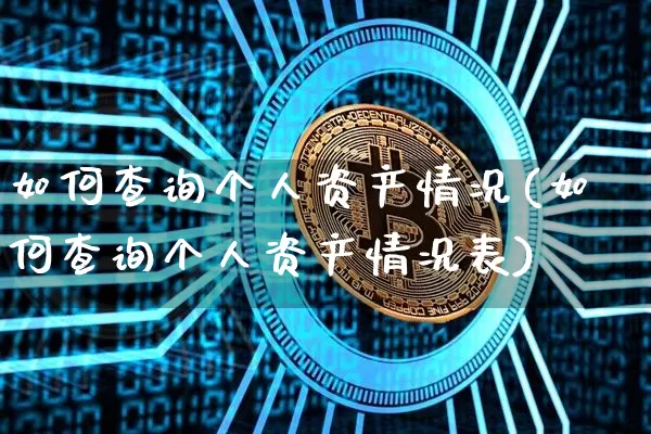 如何查询个人资产情况(如何查询个人资产情况表)_https://www.czytfl.com_期货价格_第1张