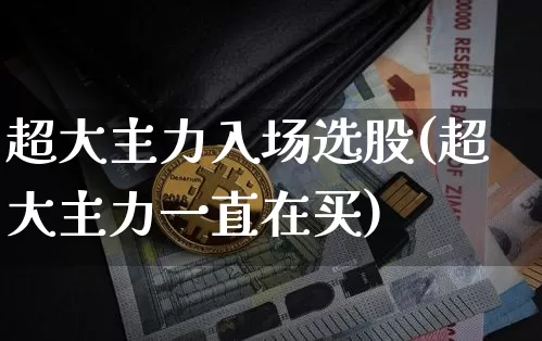 超大主力入场选股(超大主力一直在买)_https://www.czytfl.com_期货价格_第1张
