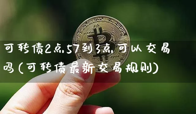 可转债2点57到3点可以交易吗(可转债最新交易规则)_https://www.czytfl.com_期货行情_第1张