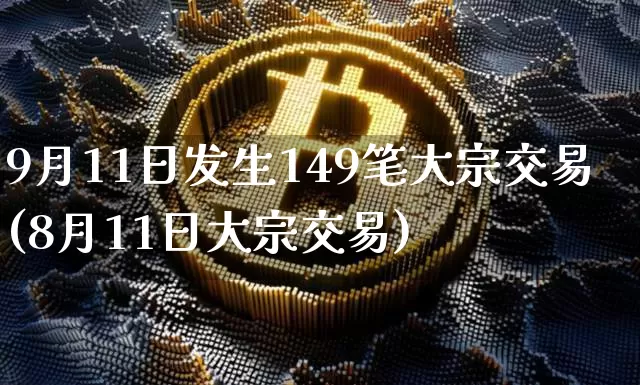 9月11日发生149笔大宗交易(8月11日大宗交易)_https://www.czytfl.com_期货行情_第1张