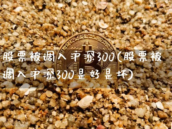 股票被调入沪深300(股票被调入沪深300是好是坏)_https://www.czytfl.com_期货_第1张