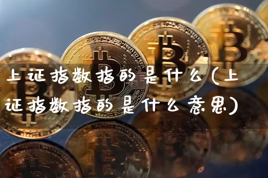 上证指数指的是什么(上证指数指的是什么意思)_https://www.czytfl.com_期货_第1张