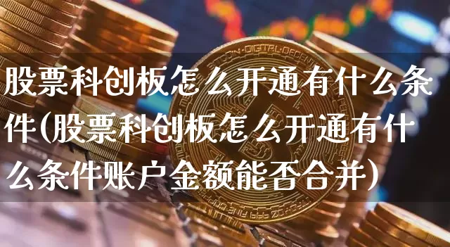 股票科创板怎么开通有什么条件(股票科创板怎么开通有什么条件账户金额能否合并)_https://www.czytfl.com_期货_第1张