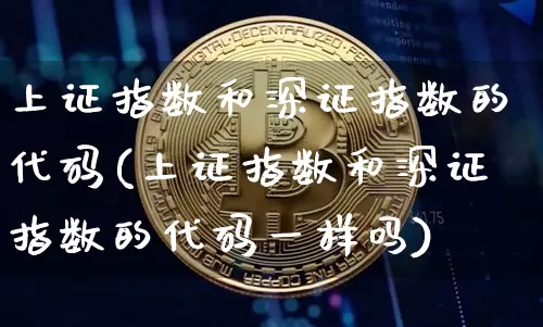 上证指数和深证指数的代码(上证指数和深证指数的代码一样吗)_https://www.czytfl.com_期货行情_第1张