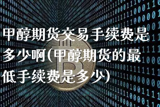甲醇期货交易手续费是多少啊(甲醇期货的最低手续费是多少)_https://www.czytfl.com_期货价格_第1张