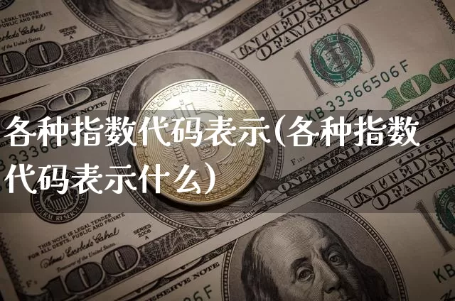 各种指数代码表示(各种指数代码表示什么)_https://www.czytfl.com_期货_第1张