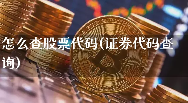 怎么查股票代码(证券代码查询)_https://www.czytfl.com_期货行情_第1张