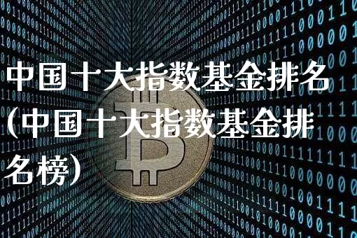 中国十大指数基金排名(中国十大指数基金排名榜)_https://www.czytfl.com_期货走势_第1张